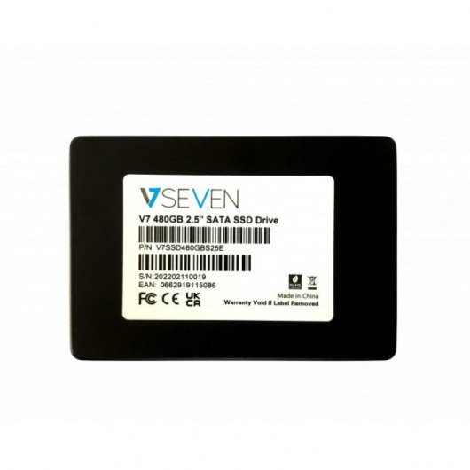 V7 V7SSD480GBS25E drives allo stato solido 2.5" 480 GB Serial ATA III 3D TLC