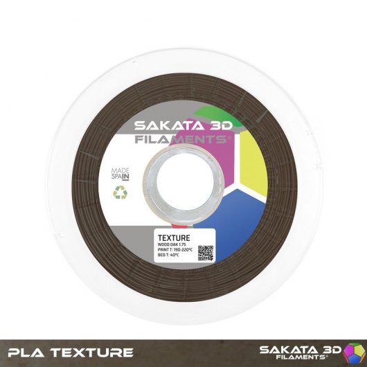 Sakata 3D Bobina de Filamento PLA con Madera 1.75mm Roble 450Gr