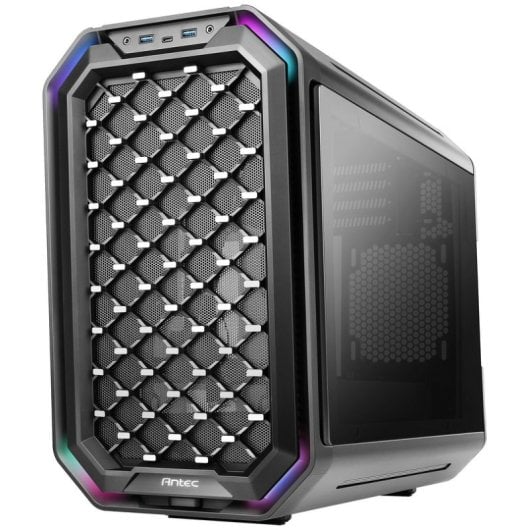 Antec Dark Cube in vetro temperato USB-C Nero