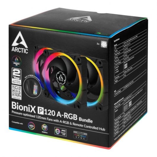 Kit Arctic BioniX P120 A-RGB 3 ventilateurs 120 mm