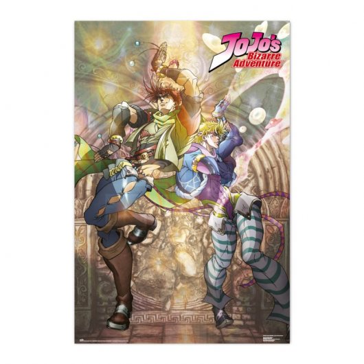 Erik Editores Jojos Bizarre Adventure Joseph Joestar & Caesar Zeppeli Poster 91.5x61 Cm