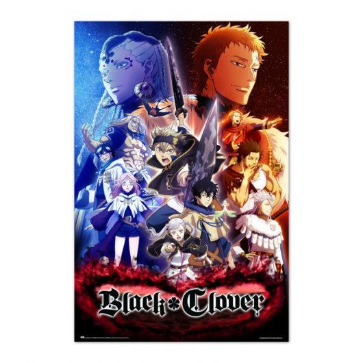 Erik Editores Black Clover Tutti i personaggi Poster 91,5x61 cm