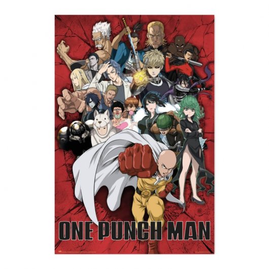 Erik Editores One Punch Man Heroes Poster 91.5x61 Cm