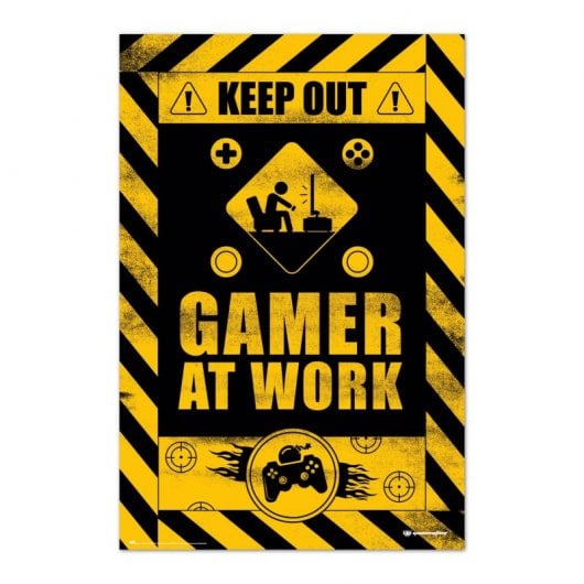 Erik Editores Gameration Gamer At Work Poster 91,5x61 cm