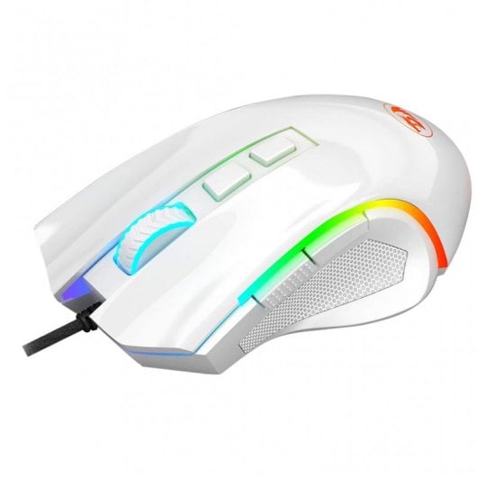 Redragon M607W Griffin Rato Gaming RGB 7200 DPI Branco