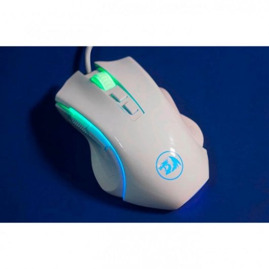 Mouse da gioco Redragon M607W Griffin RGB 7200 DPI Bianco