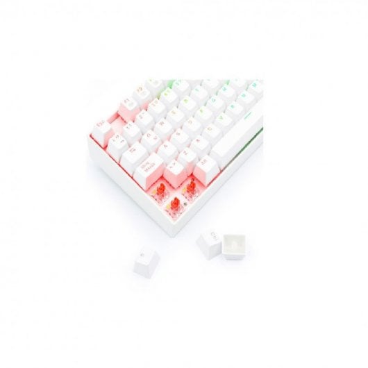 Redragon K552 RGB Kumara White Teclado Mecánico Gaming Switch Red