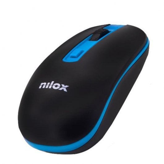 Mouse ottico wireless Nilox 1600 DPI Nero-Blu