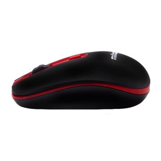 Souris optique sans fil Nilox 1600 DPI rouge