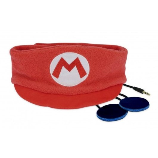 Auriculares Blade Super Mario com fio banda lavável infantil volume limitado azul