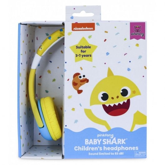 OTL Technologies Baby Shark Auriculares Infantiles con Limitador de Volumen