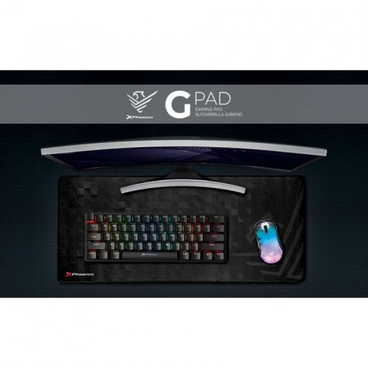 Phoenix GPAD XL Tapete Gaming 90x38cm Preto