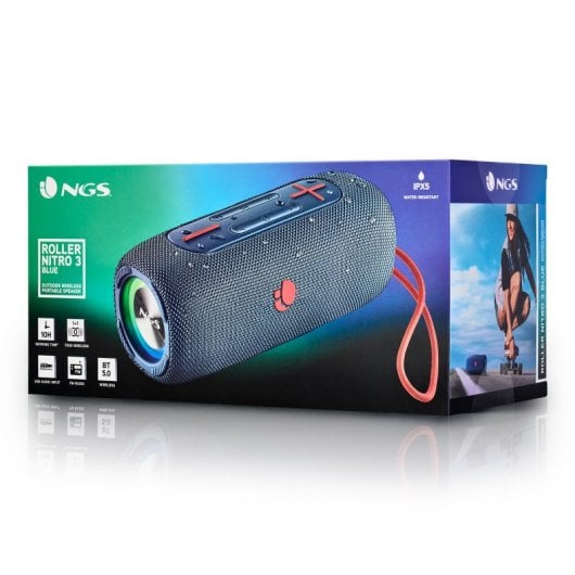 NGS Roller Nitro 3 Enceinte portable stéréo Bleu 30 W