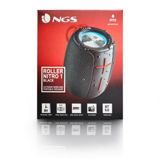 NGS Roller Nitro 1 Altavoz Portátil Bluetooth Negro