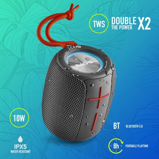 NGS Roller Nitro 1 Altavoz Portátil Bluetooth Negro