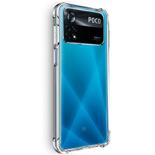 Cool Funda Antishock Transparente para Poco X4 Pro 5G