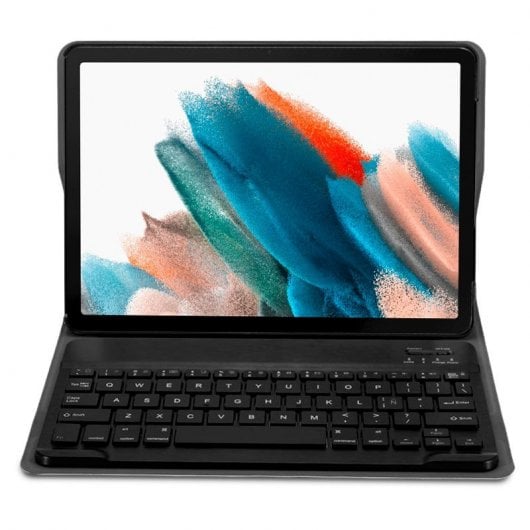 Coole schwarze PU-Lederhülle mit Bluetooth-Tastatur für Samsung Galaxy Tab A8 X200/X205 10,5 Zoll