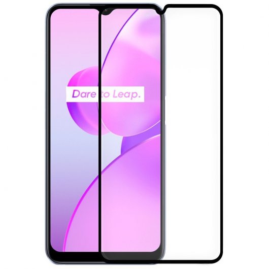 Cool Protector Cristal Templado Full 3D Negro para Realme C31/C35