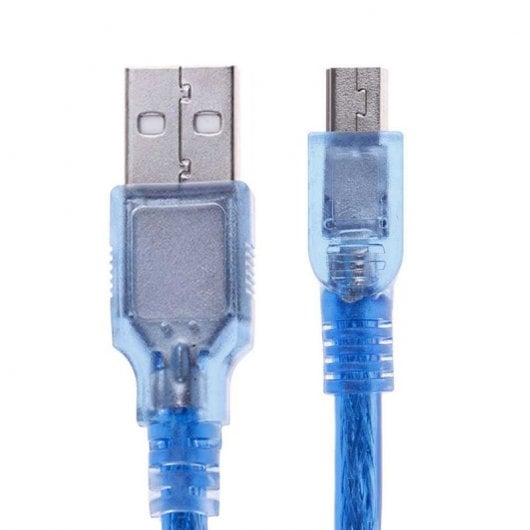 OcioDual Cable USB 2.0 a Mini USB Macho/Macho 30cm Azul