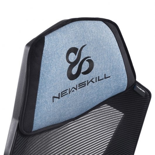 Sedia da gaming Newskill Eros con rete ergonomica blu