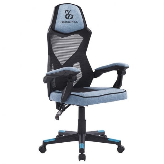 Sedia da gaming Newskill Eros con rete ergonomica blu