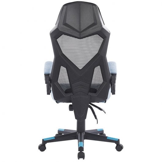 Sedia da gaming Newskill Eros con rete ergonomica blu