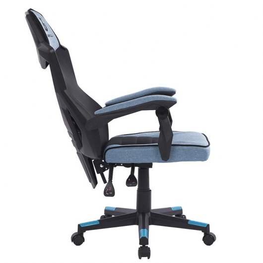 Sedia da gaming Newskill Eros con rete ergonomica blu