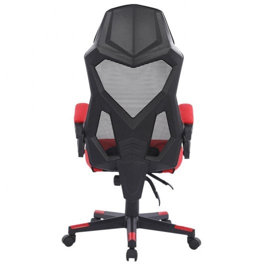 Sedia da gaming Newskill Eros con rete ergonomica rossa