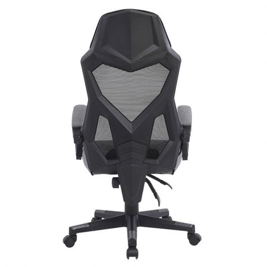 Sedia da gaming Newskill Eros con rete ergonomica grigia