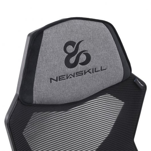 Sedia da gaming Newskill Eros con rete ergonomica grigia