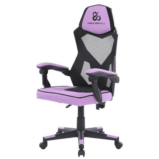 Sedia da gaming Newskill Eros con rete ergonomica viola