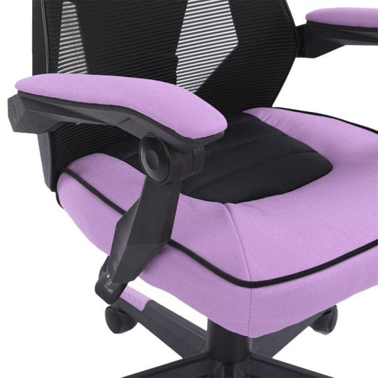 Sedia da gaming Newskill Eros con rete ergonomica viola