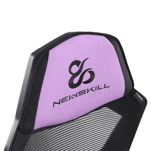 Sedia da gaming Newskill Eros con rete ergonomica viola