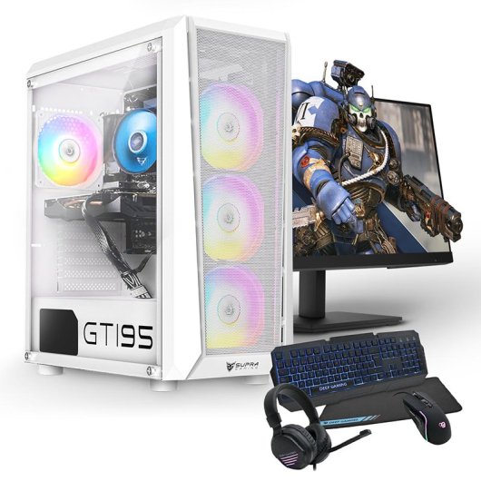 Pc Racing Pack PC Gaming AMD Ryzen 5 4600G/16GB/256GB SSD + 1TB HDD + Monitor 24" FullHD + Teclado + Rato + Auscultadores