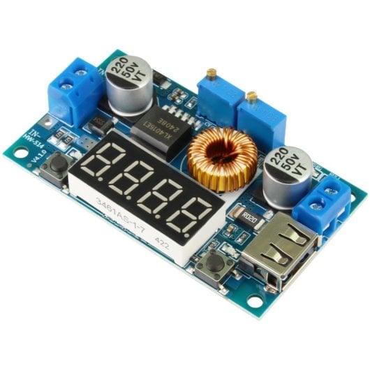 OcioDual régulateur de tension convertisseur voltmètre DC 5A 75W affichage XL4015 pour Arduino