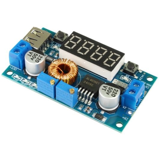 OcioDual régulateur de tension convertisseur voltmètre DC 5A 75W affichage XL4015 pour Arduino