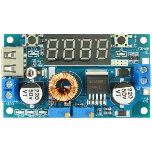 OcioDual régulateur de tension convertisseur voltmètre DC 5A 75W affichage XL4015 pour Arduino