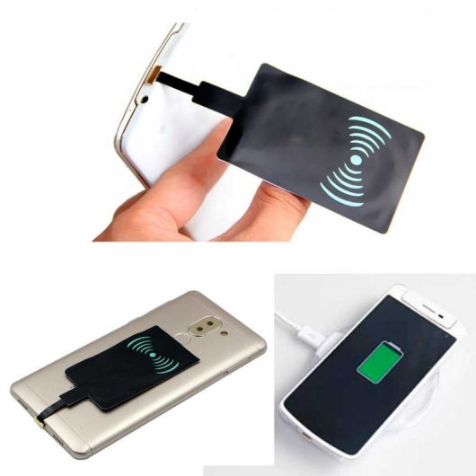 OcioDual Módulo de Carga Inalámbrica Qi Micro USB 1A 1000mAh Negro ...