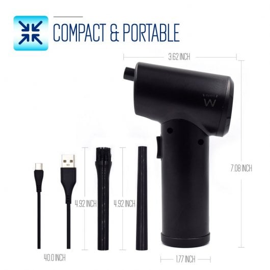 Ewent EW5604 Soplador de Aire Eléctrico Recargable 6000mAh