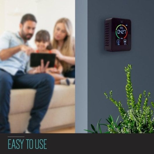 Détecteur de fumée et de gaz Ewent EW2420 Affichage numérique CO2 Température Humidité Portable