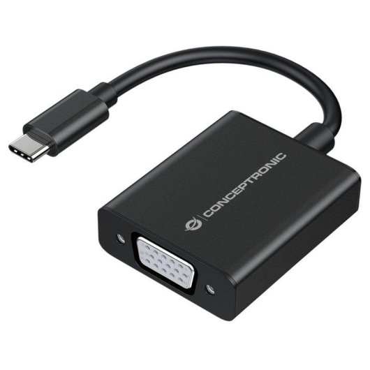 Adaptador USB-C para VGA Conceptronic ABBY05B 1080p 60Hz