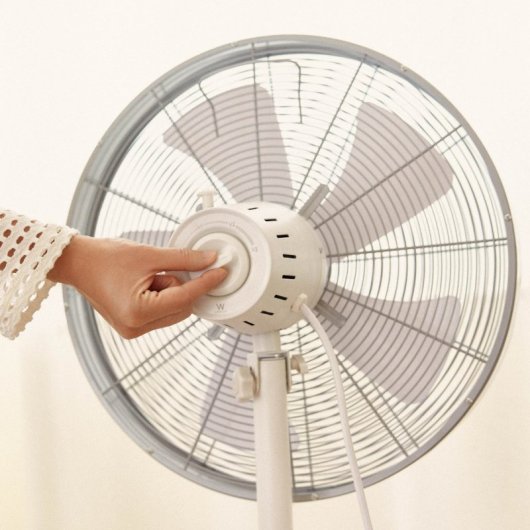 Newlux Smart W1250 Ventilador de Pie 50W 5 Aspas 40cm Altura Regulable Blanco