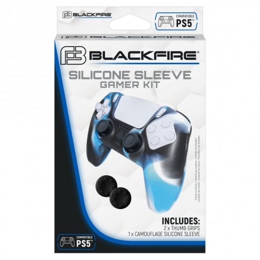 Custodia in silicone Blackfire Gamer Kit + 2 impugnature per DualSense PS5