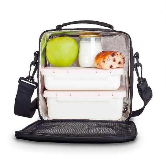Valira Compact - Bolsa Térmica Porta Alimentos Plegable Y Flexible Negro