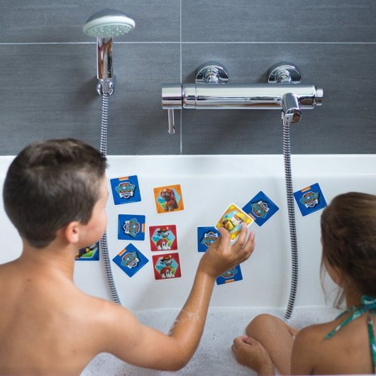 Shuffle Aqua Frozen - Juego De Cartas Infantil Impermeable Para Bañera, Rompecabezas Y Parejas