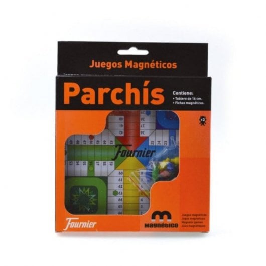Fournier - Brettspiel, Mini-Magnet-Parcheesi-Spielbrett