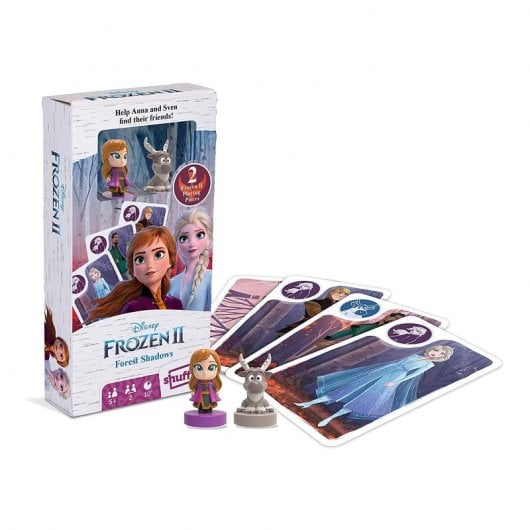 Shuffle Fun Frozen II - Kinderkartenspiel mit Waldfiguren, inklusive Anna- und Sven-Figuren