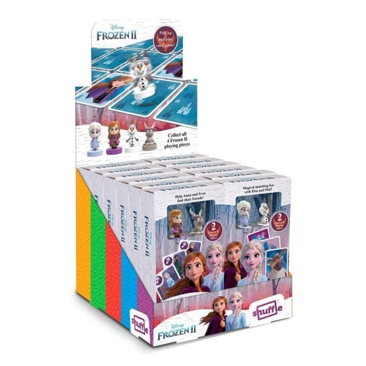 Shuffle Fun Frozen II - Kinderkartenspiel mit Waldfiguren, inklusive Anna- und Sven-Figuren