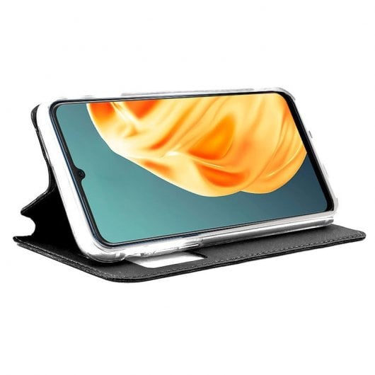 Custodia Flip Cover nera liscia e fantastica per Oppo A91
