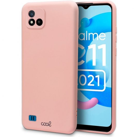 Estojo de capa rosa legal para Realme C11 2021